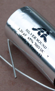 SCR Agm SilversoundCap capacitors, silver metallized polypropylene film