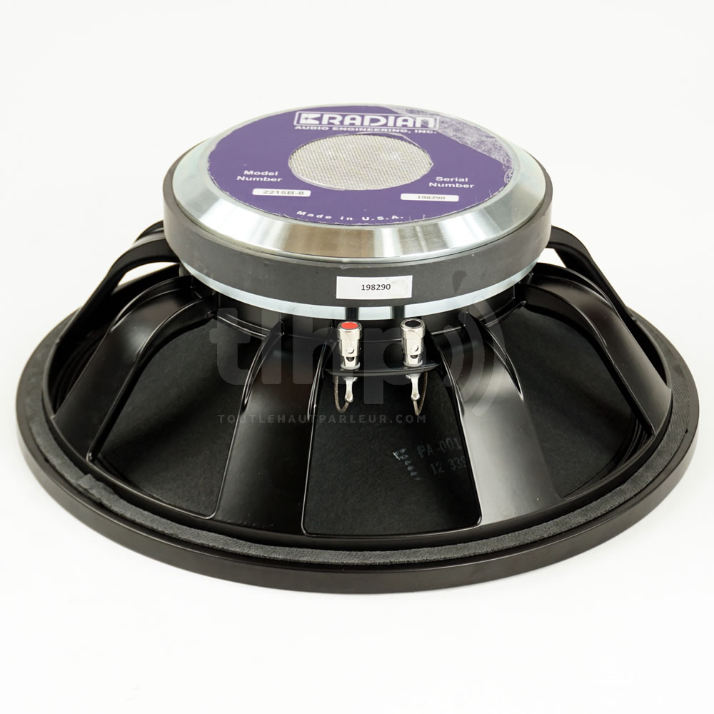 Speaker Radian 2215B, 8 ohm, 15 inch