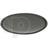 TLHP grille for 18-inch speaker, external diameter 466 mm, thick steel, black finish, round holes 4 mm diameter, peripheral rubber flange