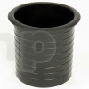 Black plastic recessed vent, internal diameter 100 mm, total length 114 mm, for bass-reflex acoustic load