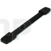 Strap handle, dimensions 248 x 33 mm, total thickness 10 mm, fixing by two screws diameter 5.5 mm with countersunk head