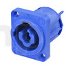 Neutrik NAC3MPXXA, lockable powerCon chassis, blue, 16A / 250VAC, for power-in
