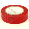 Roll of red flexible PVC adhesive, width 15 mm, length 10 m, resistance to abrasion, corrosion and humidity