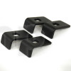 Set of 4 grille mounting bracket, thick steel, black finish, dimensions 37.5 x 20 mm, height 16 mm, from 5 to 8 inch grille / speaker
