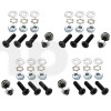 Mounting set of 16x M3 screws with nuts, washers and washers-brakes