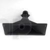 Black plastic horn, 90 x 40°, 1" 3/8 thread