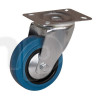 Guitel castor, 100 mm size, swivel type with polyamide blue tyre