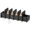 Four-pole screw terminal block Monacor TBS-4/GO, with gold-plated contact, for PCB mounting