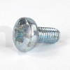 M6 screw, length 12 mm, raised head, cross recess, zinc-plated steel