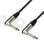 Adam Hall Cables Série 4 Star - Câble Instrument REAN Jack 6,35 mm mono coudé vers Jack 6,35 mm mono coudé 0,6 m