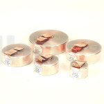 Mundorf CFC16 air copper foil coil, 1.5mH ±2%, 0.47ohm, 17x0.07mm OFC-copper wire, Ø65xH24mm, with backed varnish wire