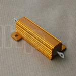 Wirewound resistor with anodized heat sink, 0.1 ohm ± 5%, 50w