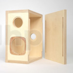 Flat wood cabinet kit FF125WK, finnish birch plywood 18 mm thick