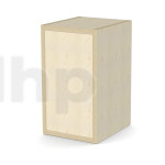 Flat wood cabinet kit standard, height 300 mm, width 164 mm, depth 218 mm, finnish birch plywood 18 mm thick