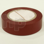 Roll of brown flexible PVC adhesive, width 15 mm, length 10 m, resistance to abrasion, corrosion and humidity