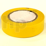 Roll of yellow flexible PVC adhesive, width 15 mm, length 10 m, resistance to abrasion, corrosion and humidity
