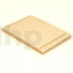 Wood board for crossover, plywood 18 mm thick, dimensions 219x145 mm