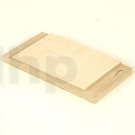 Wood board for crossover, plywood 18 mm thick, dimensions 190x100 mm