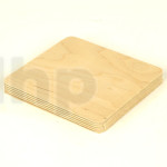 Wood board for crossover, 15mm, birch plywood, dimensions 135x150 mm