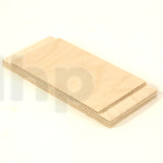 Wood board for crossover, plywood 25 mm thick, dimensions 220x100 mm