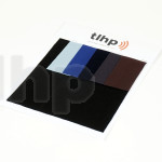 Acoustic fabric sampler, 1 board 6 samples, TA-70X150_BLK, TA-70X150_BLP/BLT/BLR/GMI/MCH