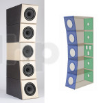 Pair of loudspeaker kit, 3-way column - 5 speakers, Visaton PENTATON BB (without cabinet)