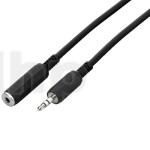 Stereo extension cable Jack 3.5 mm Monacor MEC-635, male to female