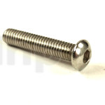 M6 screw, 30 mm lenght, CHC head, A2 inox