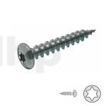 Pack of 100 Hinge screws 6x20mm, stainless steel, full thread, round head Torx T30