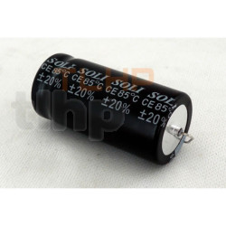 Polarized axial capacitor 25V 2200µF