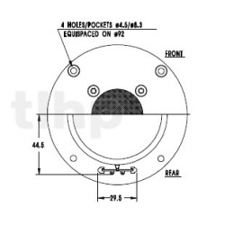 Dome tweeter Seas 25TAF/G, 6 ohm, voice coil 25 mm