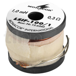 Ferrite core coil Monacor LSIF-100/1, 1mH, 0.3ohm, Ø23 x 18mm