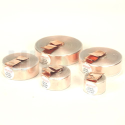 Mundorf CFC16 air copper foil coil, 0.82mH ±2%, 0.31ohm, 17x0.07mm OFC-copper wire, Ø54xH24mm, with backed varnish wire