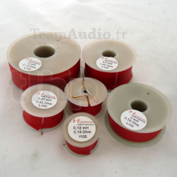 Mundorf L125 air core coil, 0.1mH ±2%, 0.09ohm, 1.25mm OFC-copper wire, Ø30xH20mm