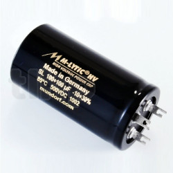 Mundorf MLSL500 capacitor, 50+50µF ±20%, 500VDC, Ø35xH50mm