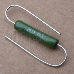 SETA vitreous wire wound resistor 820 ohm 5%, 6w, série RWS421/RB61, 22 x 5.5 mm