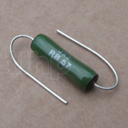 SETA vitreous wire wound resistor 100 ohm 5%, 7w, série RWS624/RB57/RW67, 25 x 7.5 mm