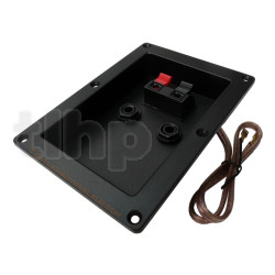 Built-in terminal block, 98 x 138 x 45 mm, climp terminals or for Jack 6.35 mm mono plugs