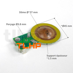 Diaphragm for Monacor MHD-230/RD, MHD-230/SQ and MHD-240