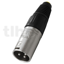 Neutrik XLR 3-pole male plug, DMX 512 plug for lighting interface, 120 ohm resistance