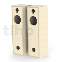 pair of flat wood cabinet kit ALTO II, finnish birch plywood 21 mm thick
