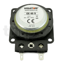 Exciter Visaton EX 45 S, 8 ohm, with 1.8 x 1.8 inch mounting board