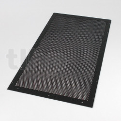 Black steel grill, 1.5 mm thick, for KIT-GRILLE-ST05