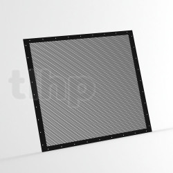 Black steel grille, 2.2 mm thick, for cabinet EB-SCOOP-18