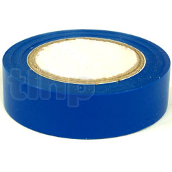 Roll of blue flexible PVC adhesive, width 15 mm, length 10 m, resistance to abrasion, corrosion and humidity