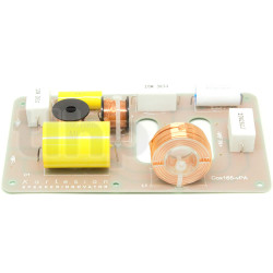 Passive crossover Kartesian for COX165_VPA, PCB board, silver capacitor, external dimensions 143 x 83 mm