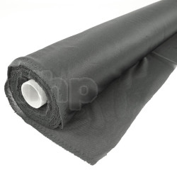 High quality black acoustic fabric for speaker front, acoustic special, 120gr/m², 100% polyester, 50cm width, roll of 25m