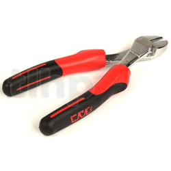 SAM wire cutters, polished chrome finish, length 165 mm, opening 51 mm, hard wire cutting diameter 1.5 mm