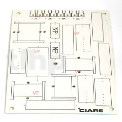 Printed circuit board for 3-way passive filter, dimensions 140 x 200 mm