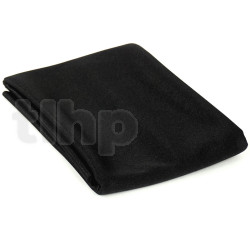 High quality shiny black acoustic fabric for speaker front, acoustic special, 120gr/m², 100% polyester, dimensions 70 x 150 cm
